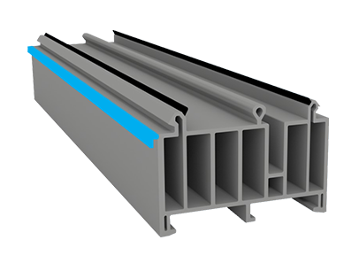 Soft PVC roof from the external windowsill (optional)